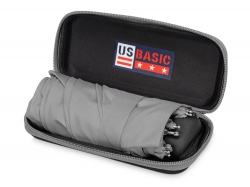 OA2003024003 US Basic. Зонт складной Frisco, механический, 5 сложений, в футляре, серый