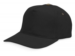 OA9TX-BLK7 US Basic New York. Бейсболка New York  5-ти панельная  с металлической застежкой и фурнитурой, черный
