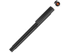 OA2102095879 Uma. Капиллярная ручка в корпусе из переработанного материала rPET RECYCLED PET PEN PRO FL, черный с оранжевыми чернилами