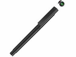 OA2102095893 Uma. Маркер в корпусе из переработанного материала rPET RECYCLED PET PEN PRO LIQEO, черный с салатовыми чернилами