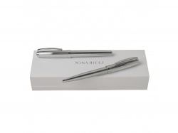 OA200302702 Nina Ricci. Подарочный набор Ramage: ручка роллер, ручка шариковая. Nina Ricci, серебристый