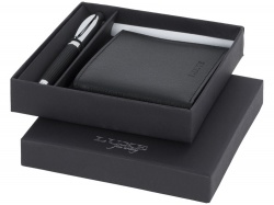 OA2003023670 Luxe. Подарочный набор из шариковой ручки и портмоне, черный