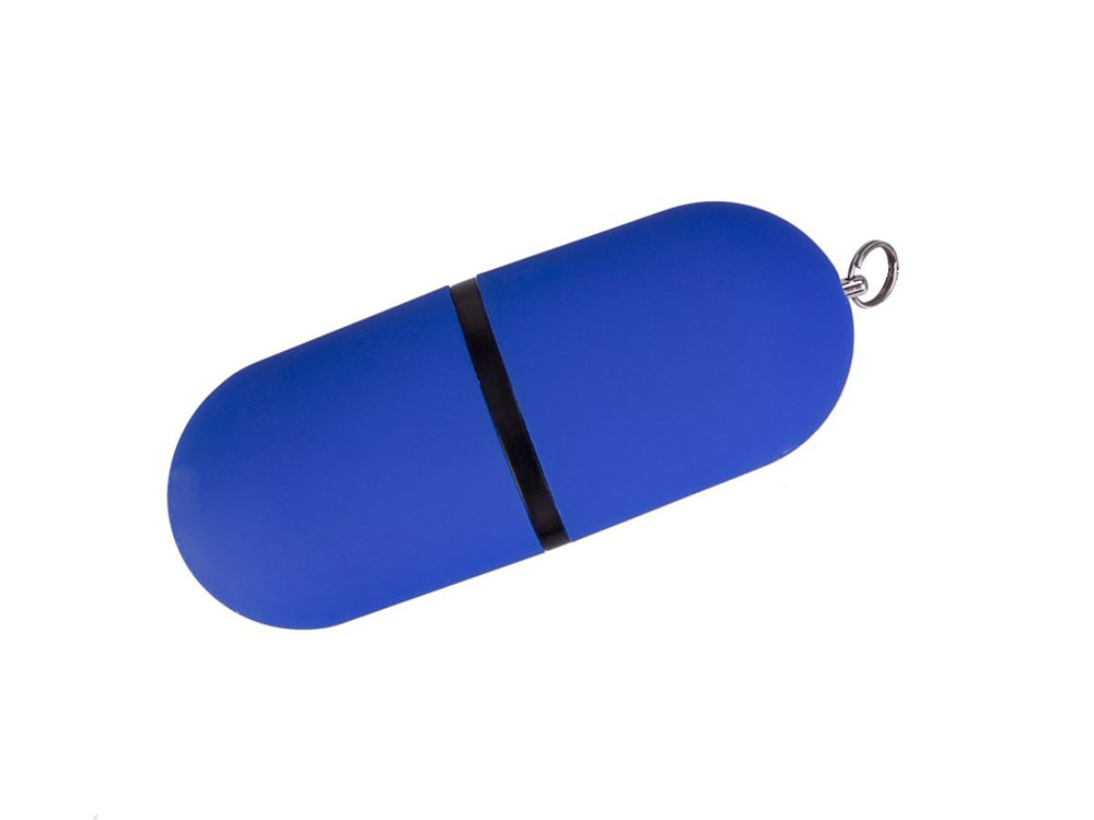 OA2102092254 USB-флешка на 2 ГБ, с покрытием soft-touch, синий
