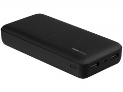 OA2102092049 ROMBICA. Внешний аккумулятор Kubic PB20Z Black, 20 000 мАч, Soft-touch, черный