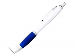 OA75B-BLU52 Scripto. Ручка шариковая Nash, белый/синий, черные чернила