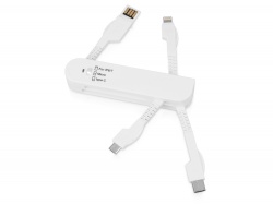 OA1701222856 Универсальный переходник Smarty (Micro USB / Lightning / Type C), белый