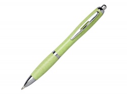 OA2003027690 Шариковая ручка Nash из пшеничной соломы с хромированным наконечником, зеленый