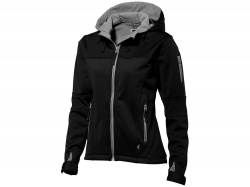 OA50TX-GRY15 Slazenger Soft shell. Куртка софтшел Match женская, черный/серый