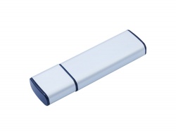 OA2102092238 USB-флешка металлическая на 2ГБ с колпачком, серебро
