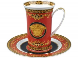OA93T-RED8 VERSACE. Чайная пара Versace Medusa