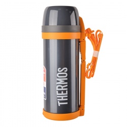 TM23031312 Thermos FDH. Термос из нерж. стали тм THERMOS FDH-2005 Grey Stainless Steel Vacuum Flask  2,0L