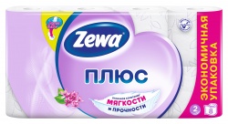 MP200412683 Туалетная бумага ZEWA PLUS Малина двухслойная, 8 рулонов