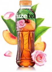 MP200412900 Чай FUSETEA холодный черный персик-роза, 0,5 л