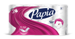 MP200412787 Туалетная бумага PAPIA 3 слоя, 8шт