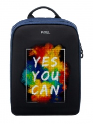 PL21072810 PIXEL Pixel PLUS. Рюкзак с LED-дисплеем PIXEL PLUS - NAVY  (тёмно-синий) обновленная модель 