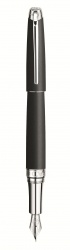 CA1F-BLK33 Carandache Leman. Ручка перьевая Carandache Leman  Black lacquered matte SP F золото 18K подар.кор.