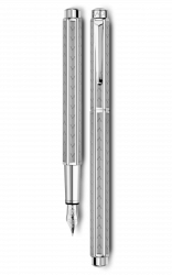 CA1F-SLR30 Carandache Ecridor. Ручка перьевая Carandache Ecridor Chevron PP  F сталь подар.кор.