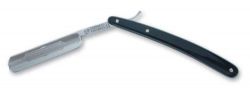 GS184061908 DOVO. Бритва опасная Dovo, ручка - черный целлулоид, 5/8",1/2