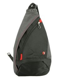 GS184061336 Wenger. Рюкзак WENGER с одним плечевым ремнем, черный/серый, 25x15x45 см, 7 л