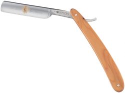 GS184061902 DOVO. Бритва опасная Dovo, ручка — тисовое дерево, 5/8",1/1