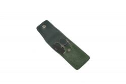GS184061803 GD. Маникюрный набор GD, 3пр. Футляр: натур.кожа, цвет зеленый