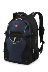 GS184061402 Wenger. Рюкзак WENGER, 15”, чёрный, синий, 2 отделения, карман-органайзер, полиэстер, 36х19х47, 32 л