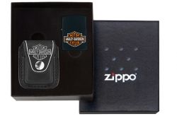 GR171113918 Zippo Зажигалки шиpокие. Набор ZIPPO Harley-Davidson®: зажигалка 218HD.H252 и чехол HDP6 в подарочной коробке