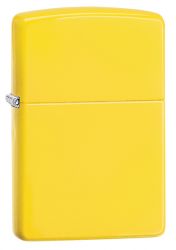 GR171113480 Zippo Зажигалки шиpокие. Зажигалка ZIPPO Classic с покрытием Lemon™, латунь/сталь, жёлтая, матовая, 36x12x56 мм