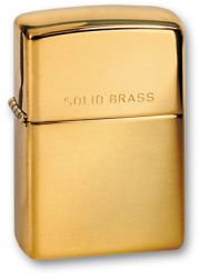 GR171113439 Zippo Зажигалки шиpокие. Зажигалка ZIPPO Classic с покрытием High Polish Brass, латунь/сталь, золотистая, 38x13x57 мм