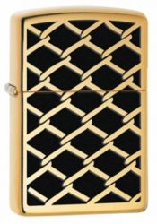 GR171113445 Zippo Зажигалки шиpокие. Зажигалка ZIPPO Classic с покрытием High Polish Brass, латунь/сталь, золотистая, глянцевая, 36x12x56 мм