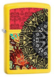 GR171113481 Zippo Зажигалки шиpокие. Зажигалка ZIPPO Classic с покрытием Lemon™, латунь/сталь, жёлтая, матовая, 36x12x56 мм