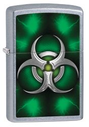 GR171113519 Zippo Зажигалки шиpокие. Зажигалка ZIPPO Classic с покрытием Street Chrome™, латунь/сталь, серебристая, матовая, 36x12x56 мм