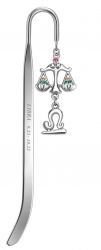 GR171113694 JARDIN D&#39;ETE Закладки для книг "Знаки Зодиака". Закладка для книг Jardin D&#39;Ete со стразами "Весы", сталь + стекло, 2 x 0,3 x 14 см