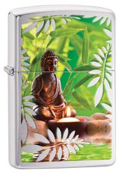 GR171113461 Zippo Зажигалки шиpокие. Зажигалка ZIPPO Classic с покрытием High Polish Chrome, латунь/сталь, серебристая, глянцевая, 36x12x56 мм