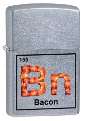 GR171113526 Zippo Зажигалки шиpокие. Зажигалка ZIPPO Classic с покрытием Street Chrome™, латунь/сталь, серебристая, матовая, 36x12x56 мм