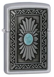 GR171113512 Zippo Зажигалки шиpокие. Зажигалка ZIPPO Classic с покрытием Satin Chrome™, латунь/сталь, серебристая, матовая, 36x12x56 мм