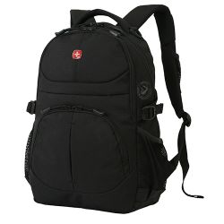 GS184061398 Wenger. Рюкзак WENGER, черный, полиэстер, 33х15х45 см, 22 л