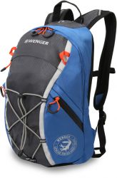 GS184061394 Wenger. Рюкзак WENGER, серый/синий, полиэстер, 24x15x39 см, 14 л