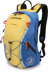 GS184061393 Wenger. Рюкзак WENGER, жёлтый/синий, полиэстер, 42x30x57 см, 14 л
