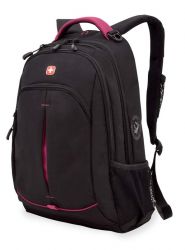 GS184061412 Wenger. Рюкзак WENGER, черный/фукси, фьюжн/2 мм рипстоп, 32x15x46 см, 22 л