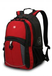 GS184061370 Wenger. Рюкзак WENGER, 15&#39;&#39;, красный/черный/серый, полиэстер 600D/2 мм рипстоп/фьюжн, 33x15x45 см, 22 л