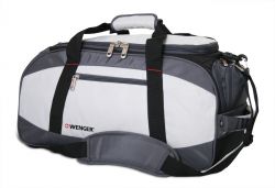 GS184061465 Wenger. Сумка спортивная WENGER, серый/чёрный, полиэстер 1200D, 52х25х30 см, 39 л