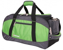 GS184061464 Wenger. Сумка спортивная WENGER, зеленый/черный, полиэстер 1200D, 53х26х24 см, 35 л