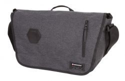 GS1840611146 Wenger. Сумка наплечная WENGER 13&#39;&#39;, cерая, ткань Grey Heather/ полиэстер 600D PU , 42х13х26 см, 14 л