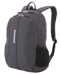 GS184061359 Wenger. Рюкзак WENGER 13&#39;&#39;, cерый, ткань Grey Heather/ полиэстер 600D PU , 33х16х45 см, 23 л