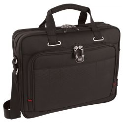 GS184061454 Wenger. Портфель для ноутбука 16&#39;&#39; WENGER, черный, полиэстер / ПВХ, 41 x 15 x 34 см, 12 л