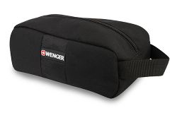 GS184061434 Wenger. Несессер WENGER, черный, полиэстер, 24x11x10 см