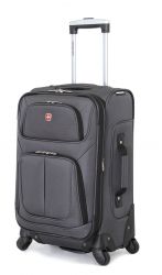 GS184061538 SWISSGEAR. Чемодан SWISSGEAR SION, серый, полиэстер 750x750D добби, 46x27x74 см, 90 л