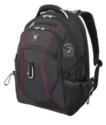 GS184061328 Wenger. Рюкзак WENGER, 15”, чёрный/красный, полиэстер 900D/М2 добби, 34x23x48 см, 38 л