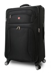 GS184061541 Wenger. Чемодан WENGER "Z?RICH II", черный, полиэстер 400*350D, 48x34x80 см, 104 л